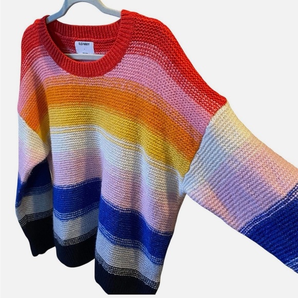 Old Navy Multicolor Striped Sweater - Picture 2 of 11